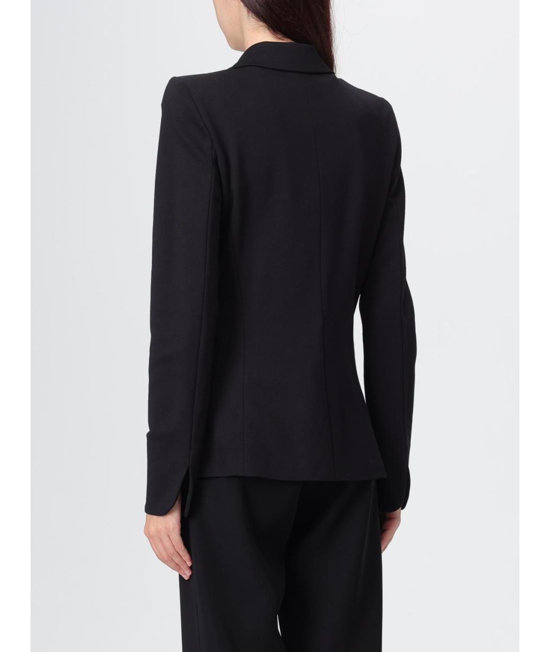 EMPORIO ARMANI Черный полиамидовый жакет/пиджак, фото 3