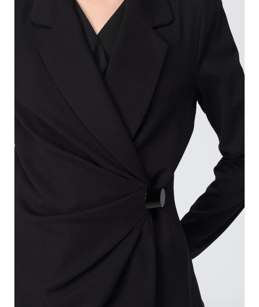 EMPORIO ARMANI Черный полиамидовый жакет/пиджак, фото 5