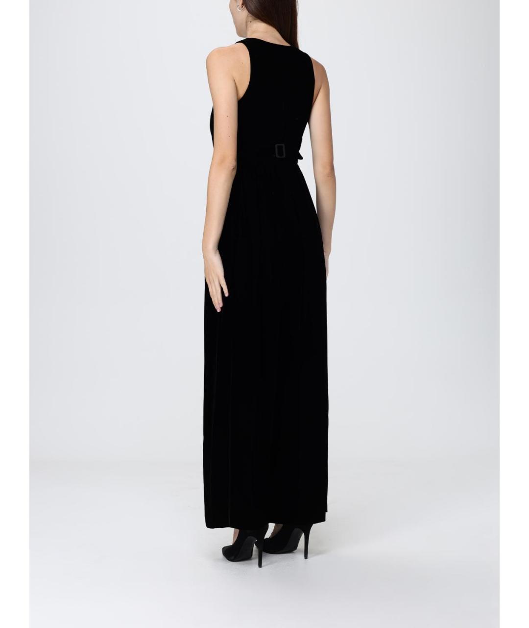 EMPORIO ARMANI Черный вискозный комбинезон, фото 2