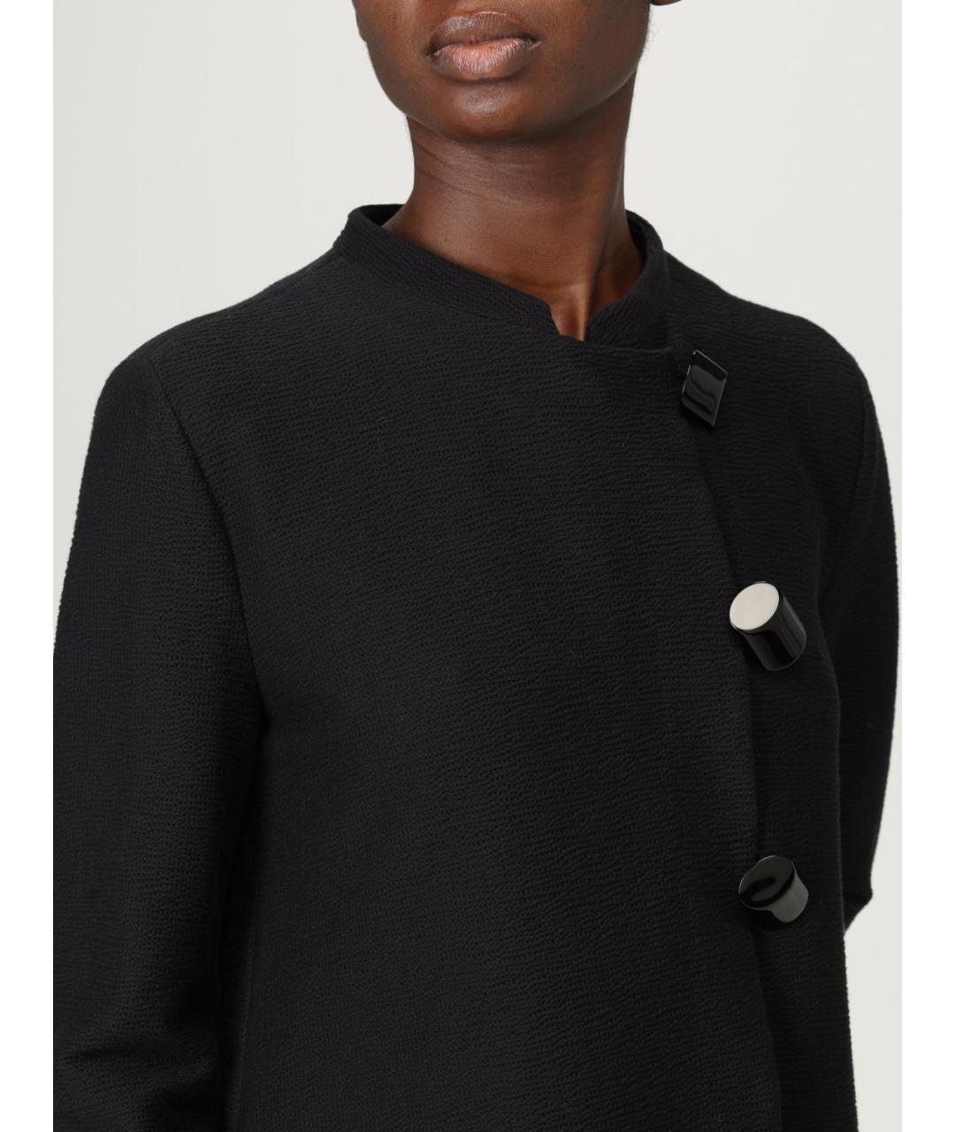 EMPORIO ARMANI Черный хлопковый жакет/пиджак, фото 5