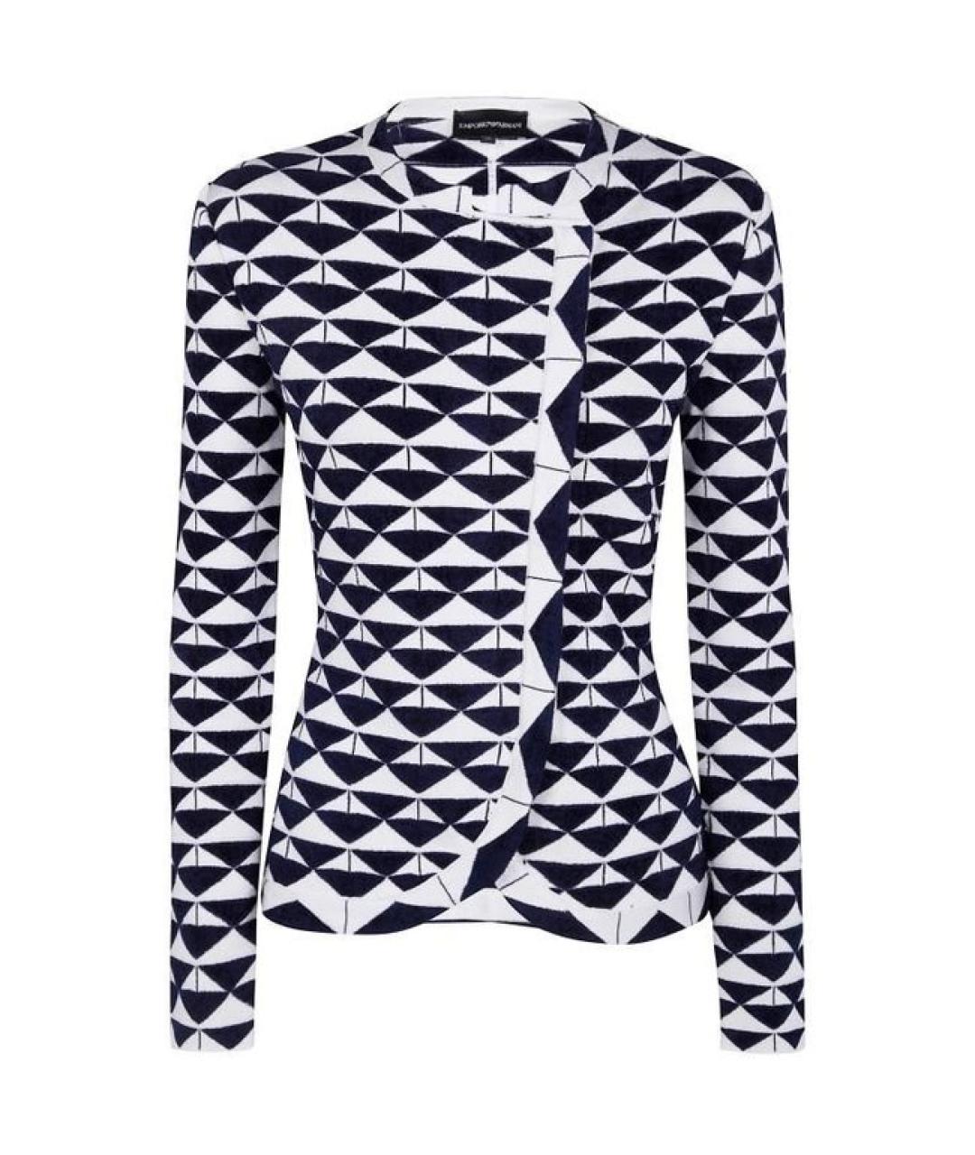 EMPORIO ARMANI Синий полиамидовый жакет/пиджак, фото 1