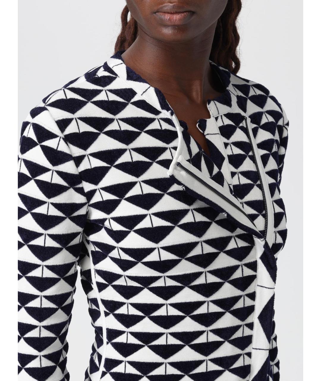 EMPORIO ARMANI Синий полиамидовый жакет/пиджак, фото 5