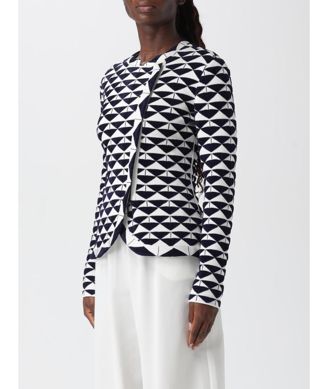 EMPORIO ARMANI Синий полиамидовый жакет/пиджак, фото 4