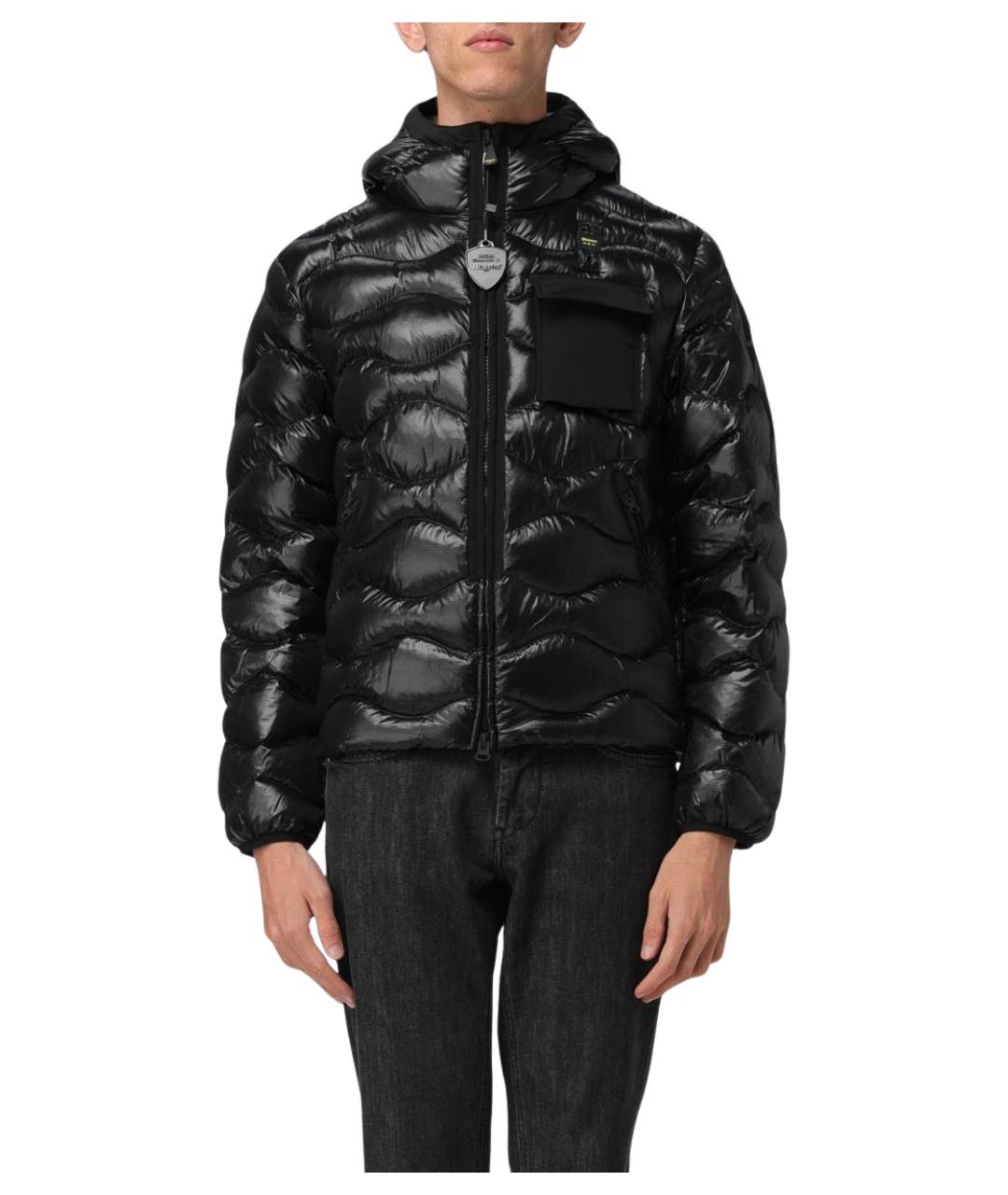 BLAUER Черный полиэстеровый пуховик, фото 1