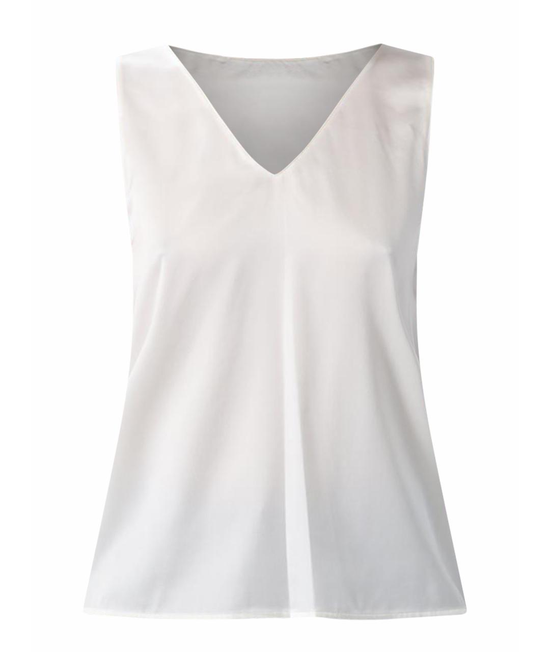 EMPORIO ARMANI Белая шелковая майка, фото 1