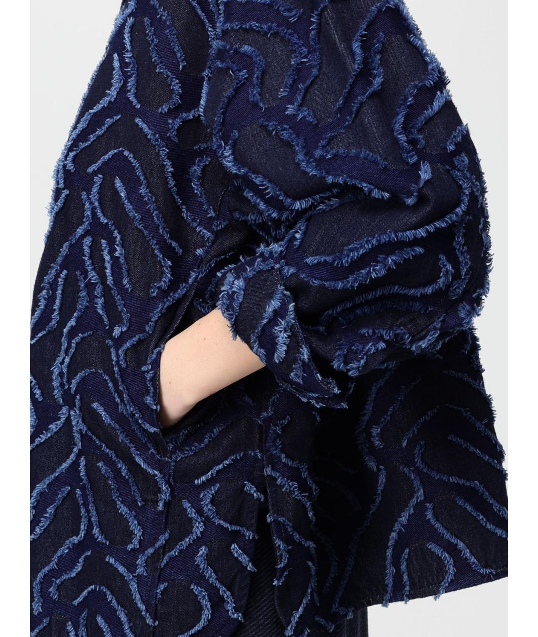 EMPORIO ARMANI Синяя хлопковая куртка, фото 5