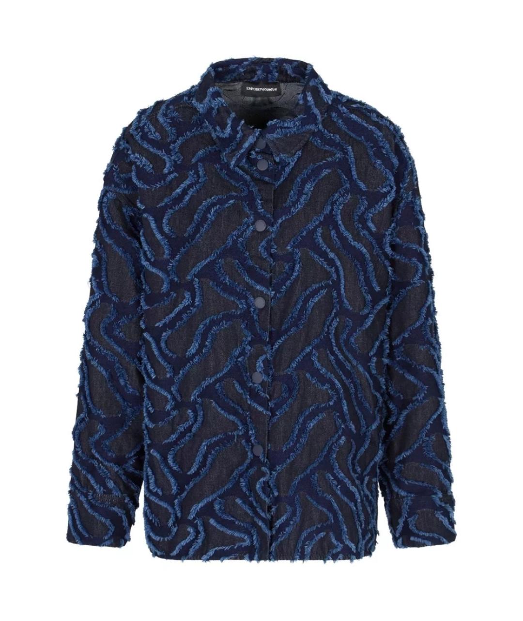 EMPORIO ARMANI Синяя хлопковая куртка, фото 1