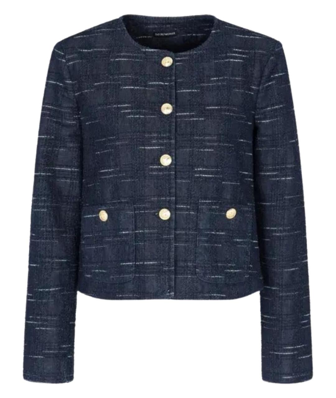 EMPORIO ARMANI Синяя хлопковая куртка, фото 1