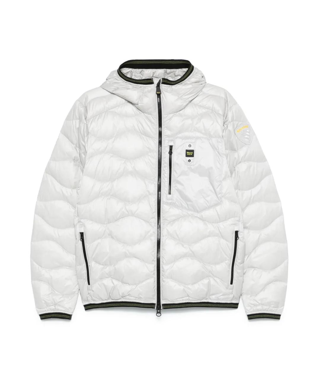 BLAUER Белый полиамидовый пуховик, фото 1
