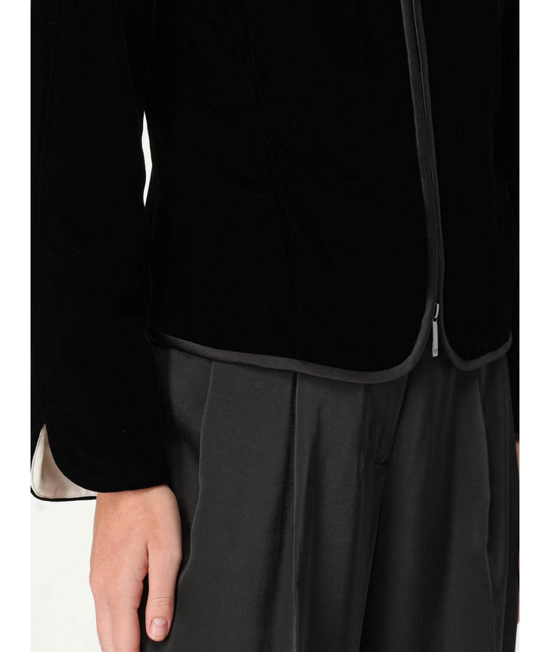 EMPORIO ARMANI Черная вискозная куртка, фото 6