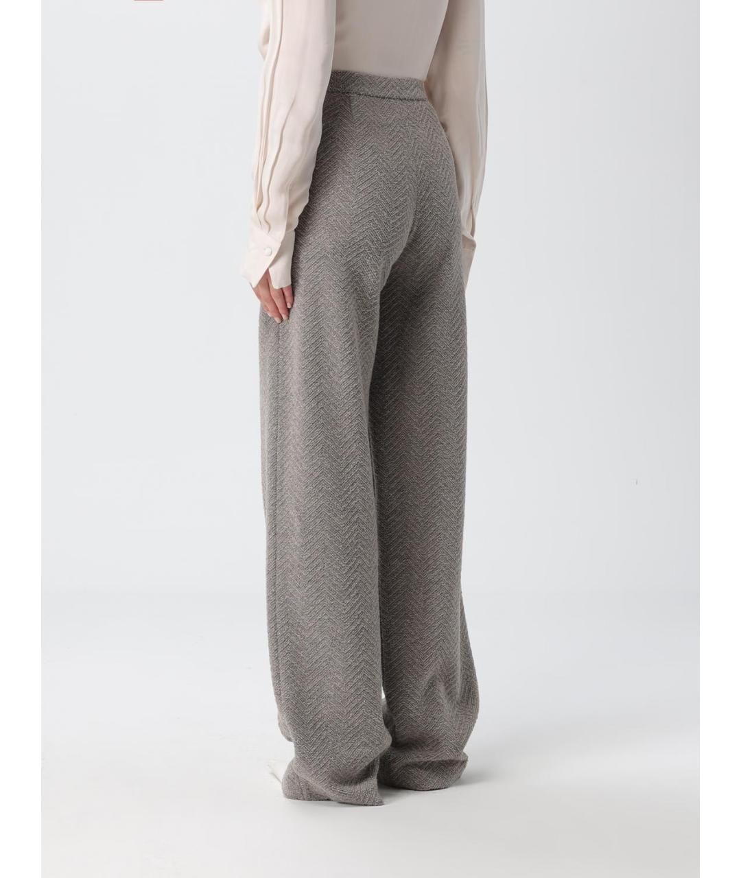 EMPORIO ARMANI Шерстяные прямые брюки, фото 2