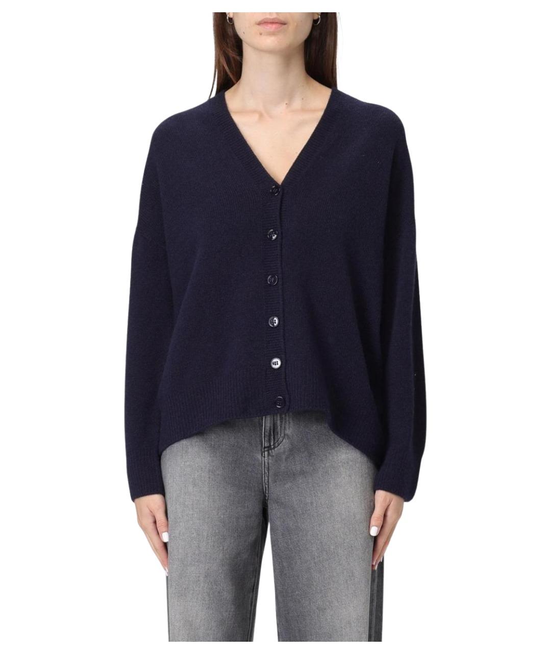 EMPORIO ARMANI Темно-синий кашемировый кардиган, фото 1