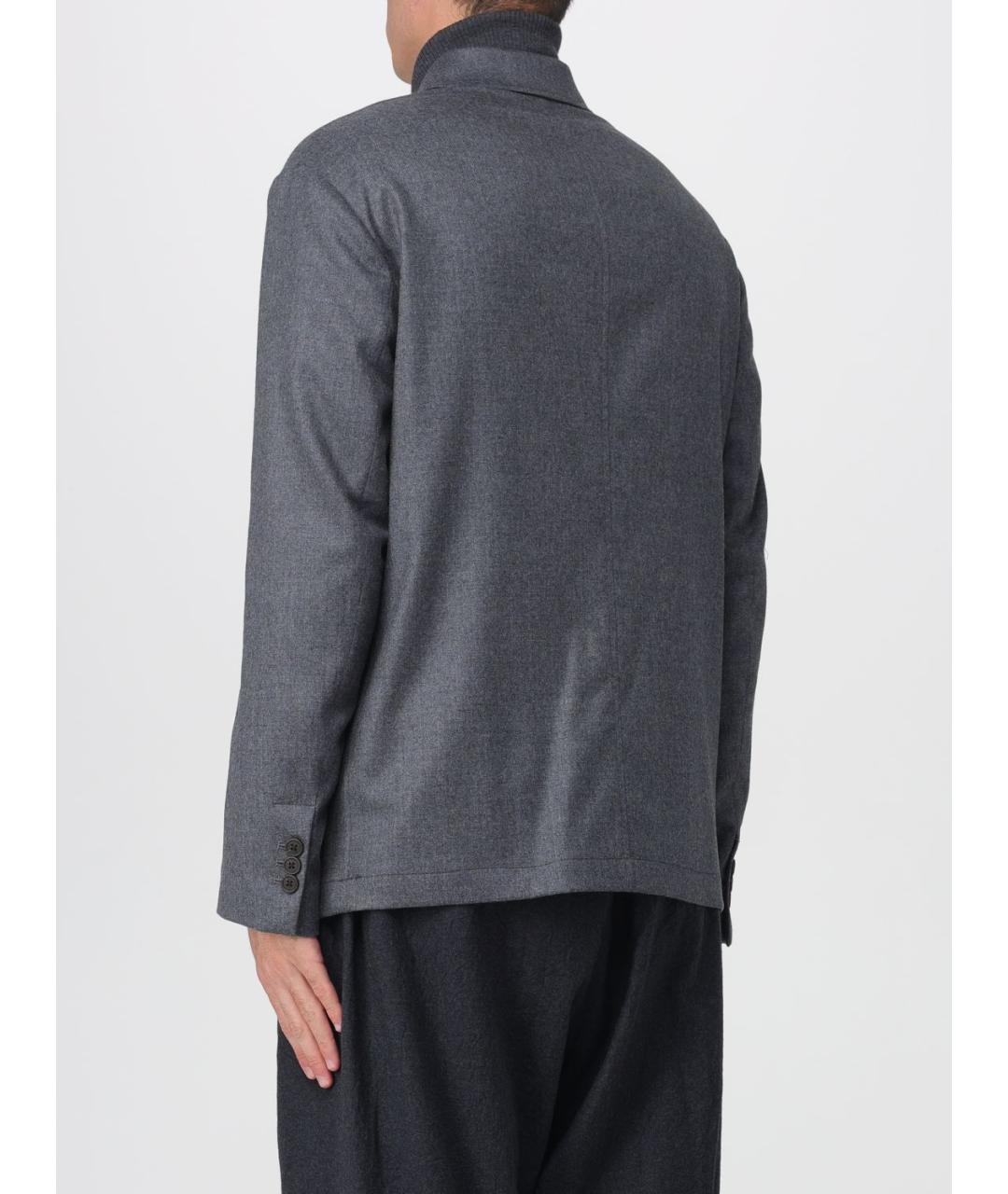 EMPORIO ARMANI Серая шерстяная куртка, фото 2