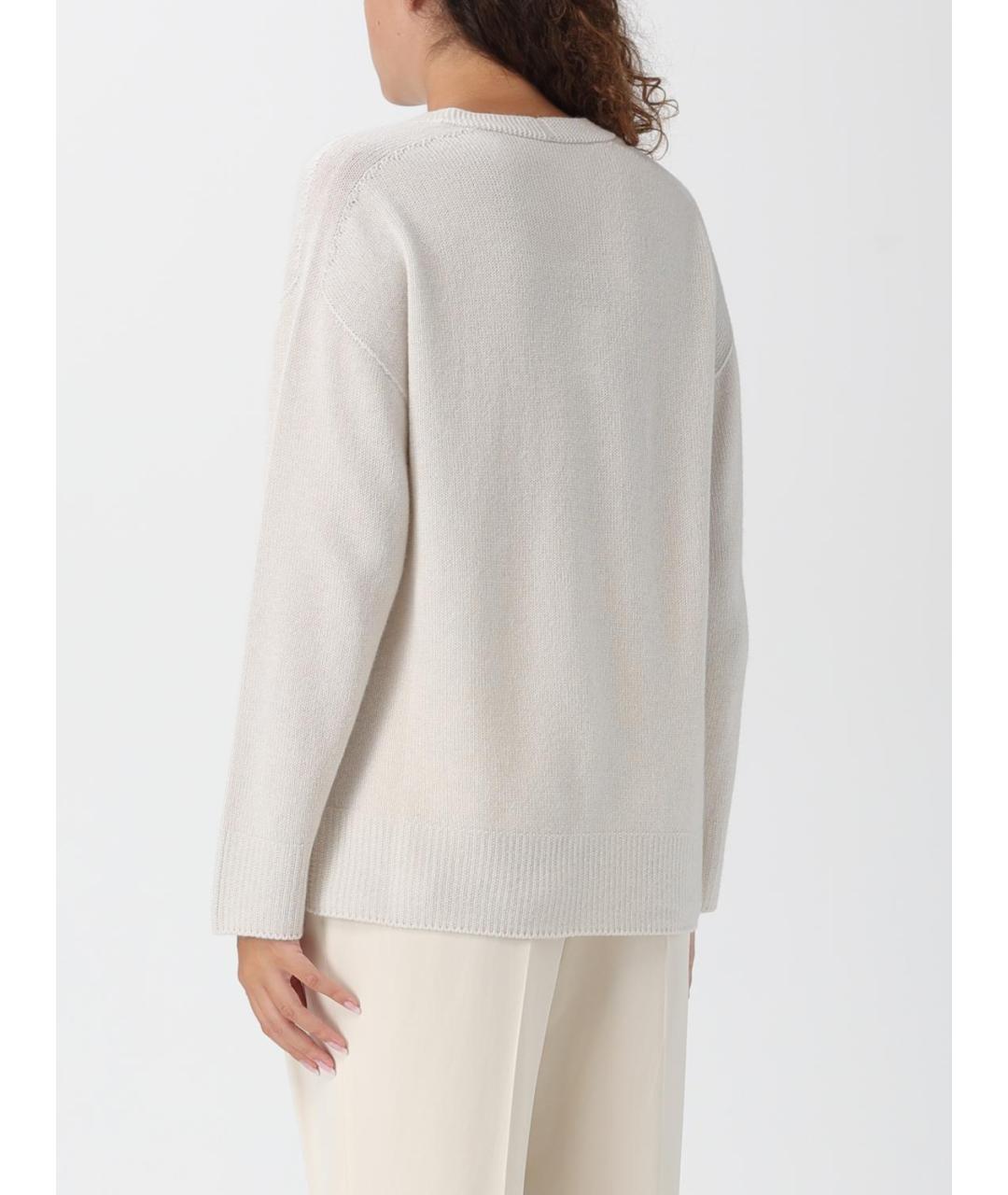 EMPORIO ARMANI Бежевый кашемировый джемпер / свитер, фото 2