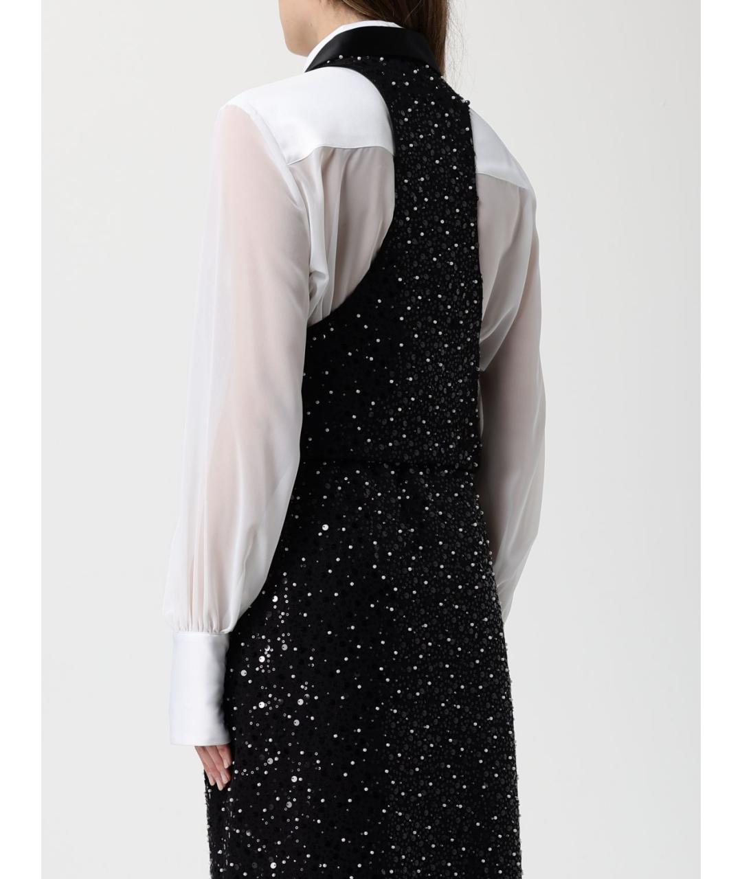 EMPORIO ARMANI Черная полиэстеровая жилетка, фото 4