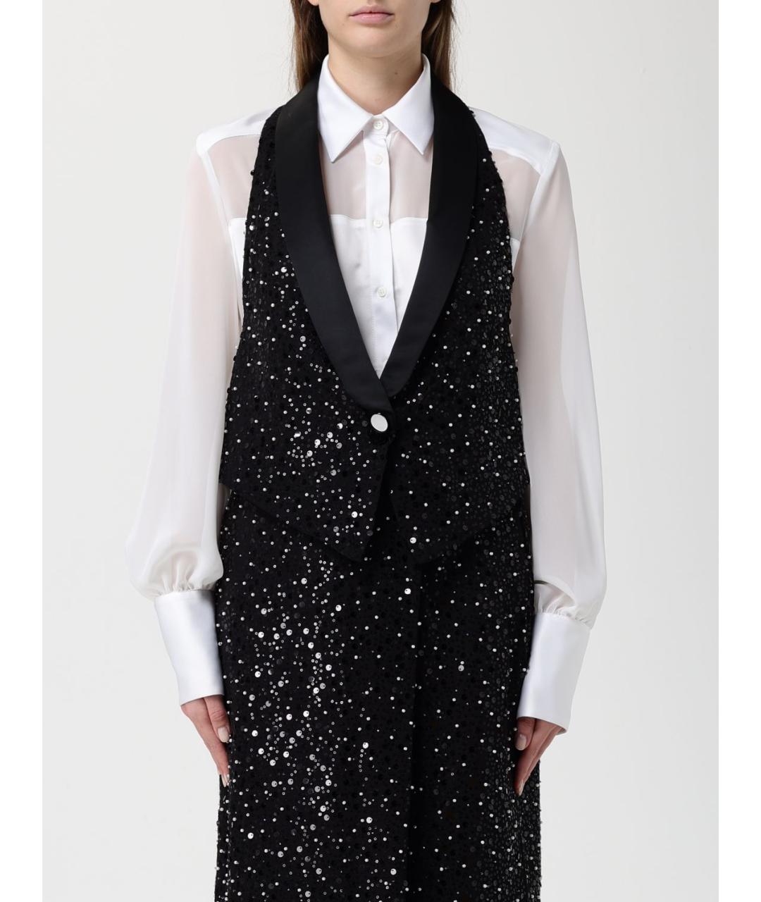 EMPORIO ARMANI Черная полиэстеровая жилетка, фото 2