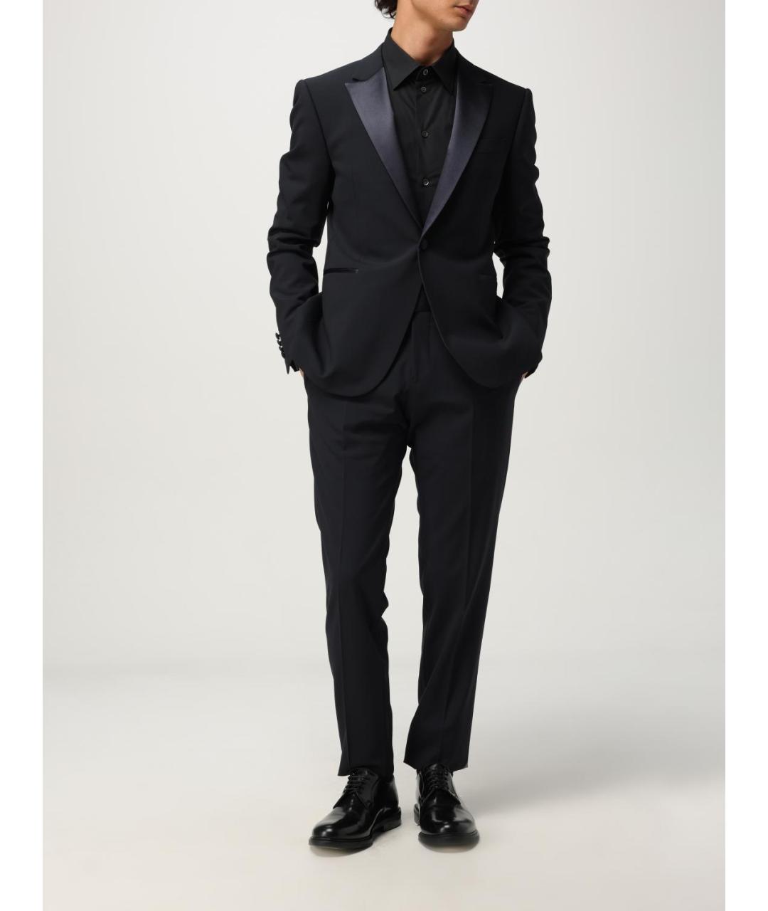 EMPORIO ARMANI Темно-синий вечерний костюм, фото 2