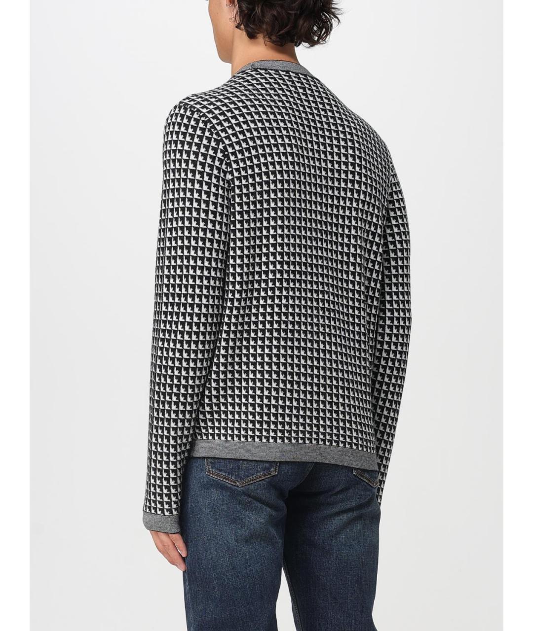 EMPORIO ARMANI Мульти шерстяной джемпер / свитер, фото 3