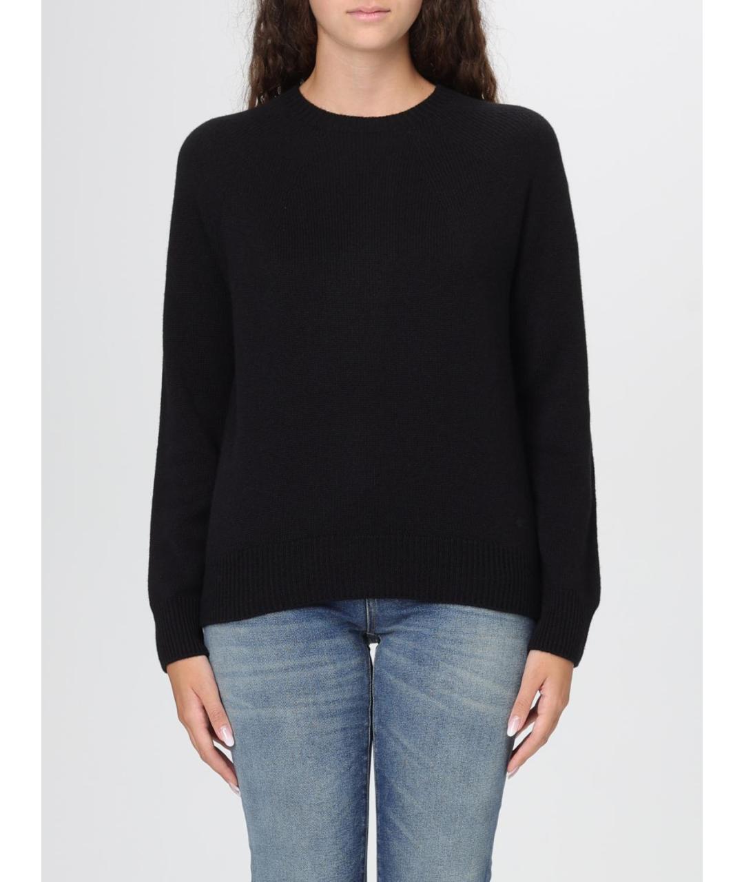 EMPORIO ARMANI Черный кашемировый джемпер / свитер, фото 4