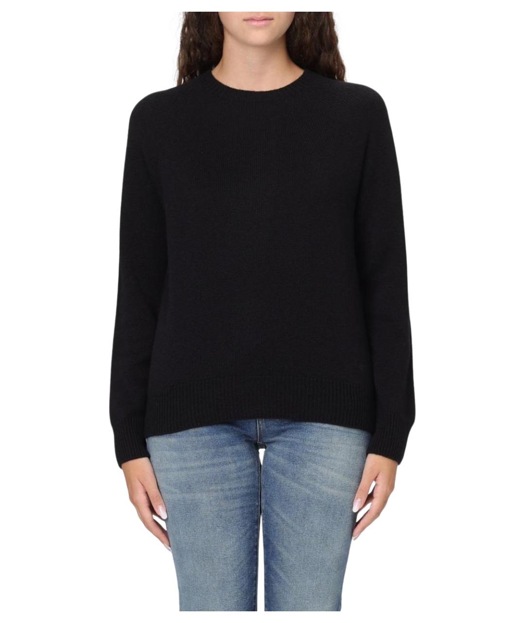 EMPORIO ARMANI Черный кашемировый джемпер / свитер, фото 1