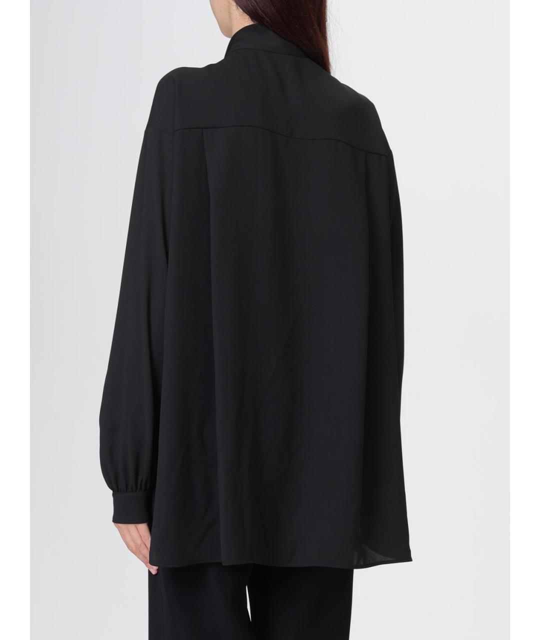EMPORIO ARMANI Черная полиэстеровая блузы, фото 3
