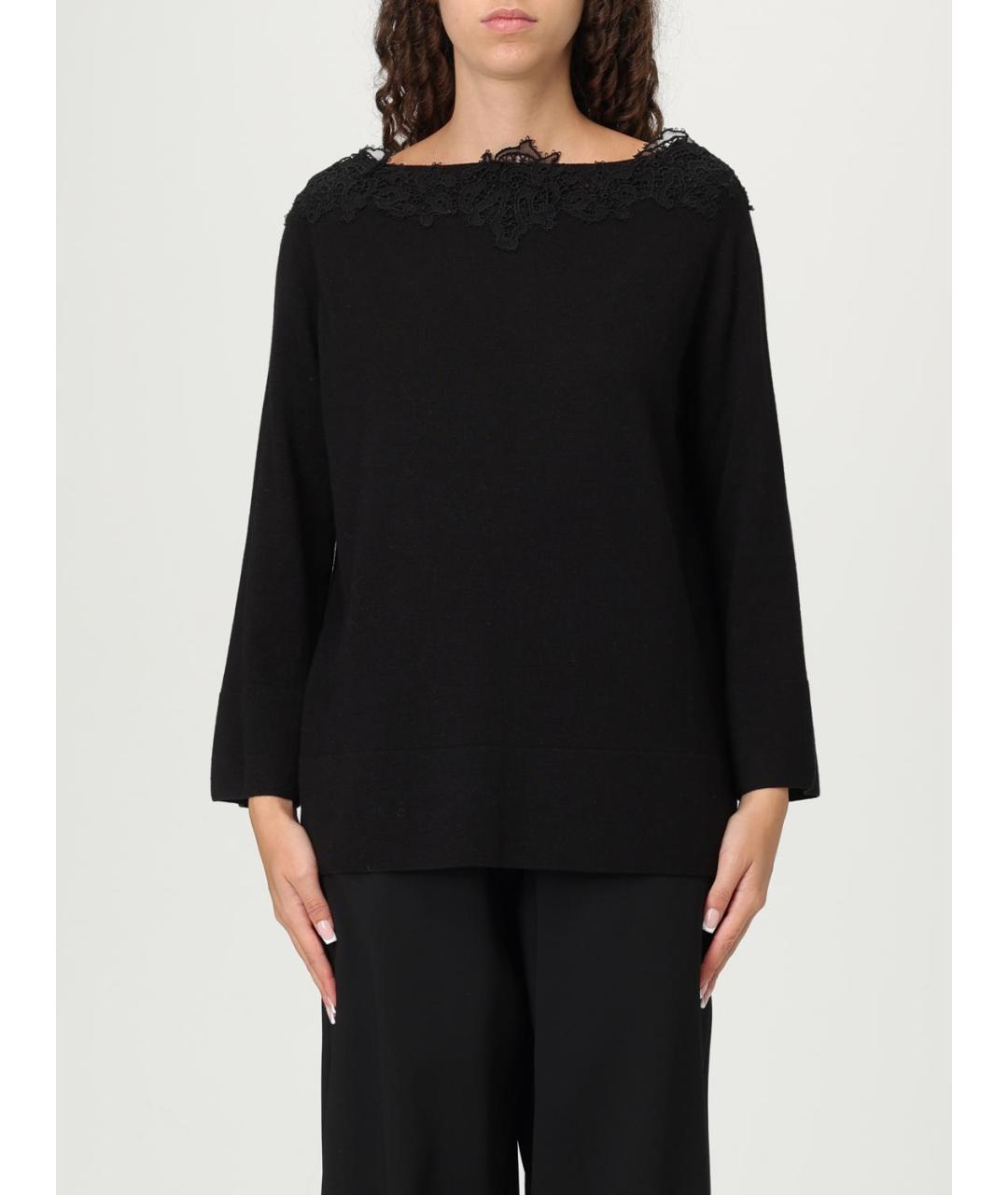 ERMANNO SCERVINO Черный джемпер / свитер, фото 6