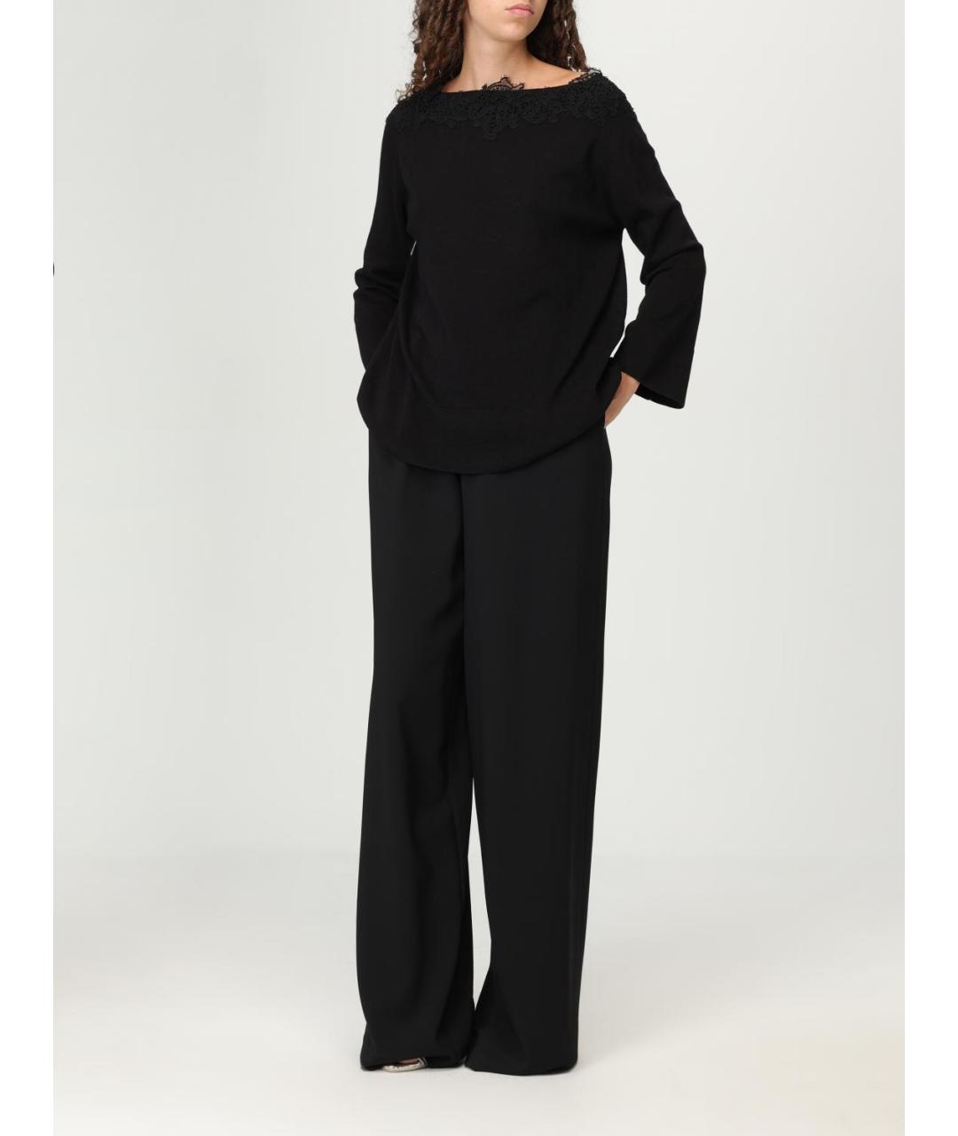 ERMANNO SCERVINO Черный джемпер / свитер, фото 2