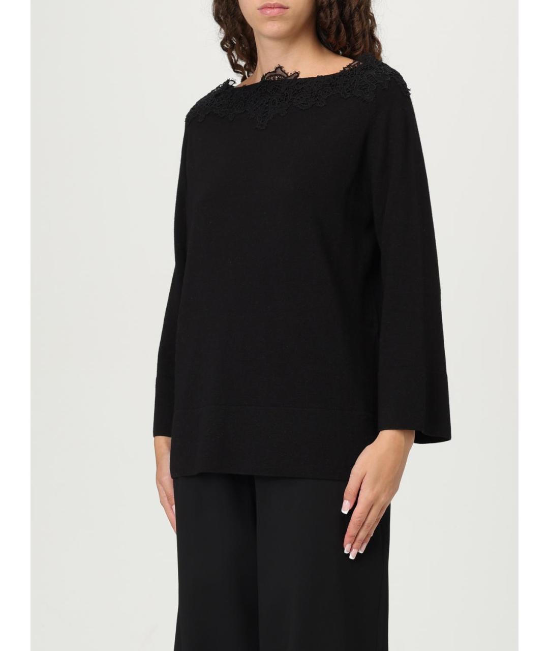 ERMANNO SCERVINO Черный джемпер / свитер, фото 4