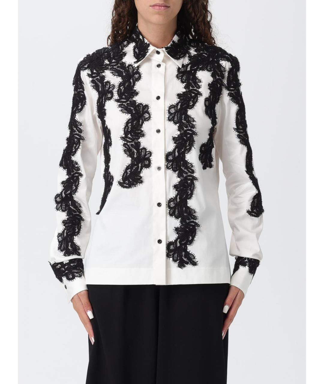 ERMANNO SCERVINO Белая хлопковая рубашка, фото 6