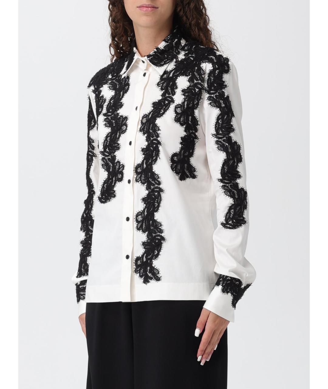 ERMANNO SCERVINO Белая хлопковая рубашка, фото 4