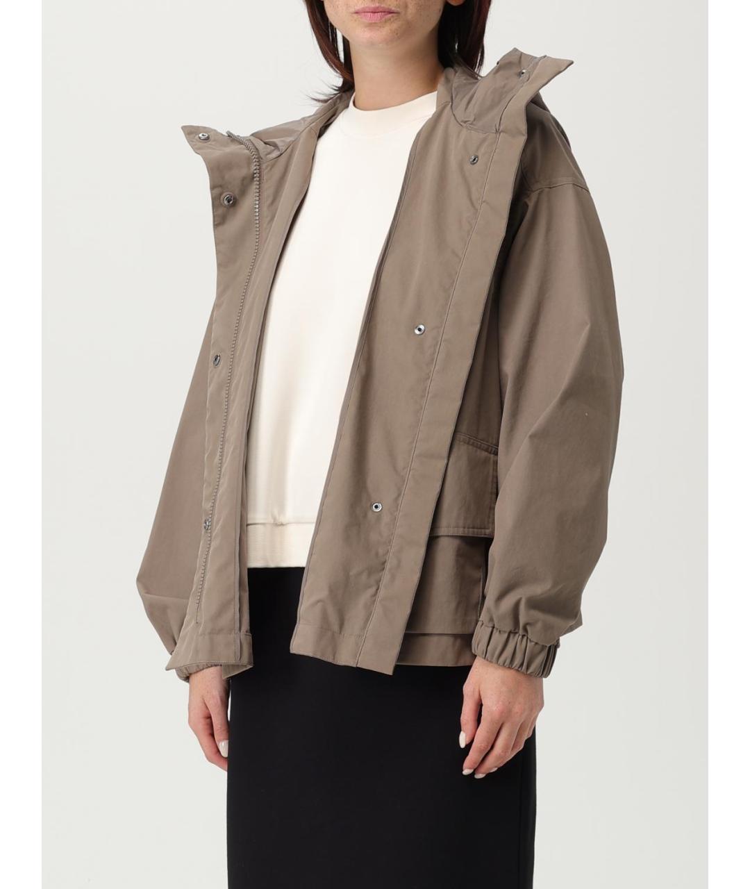 EMPORIO ARMANI Коричневая хлопковая куртка, фото 3