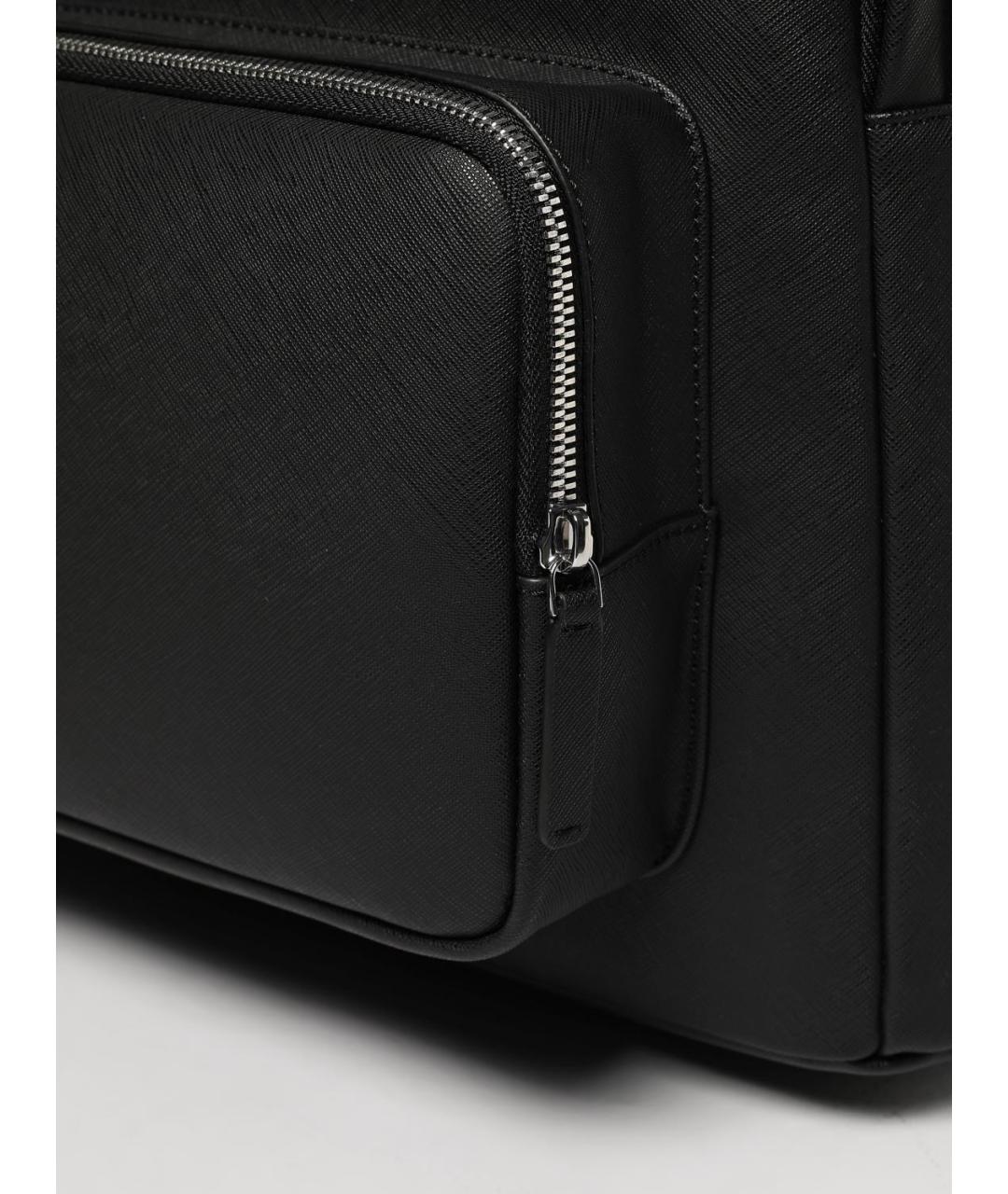 EMPORIO ARMANI Черный синтетический рюкзак, фото 3
