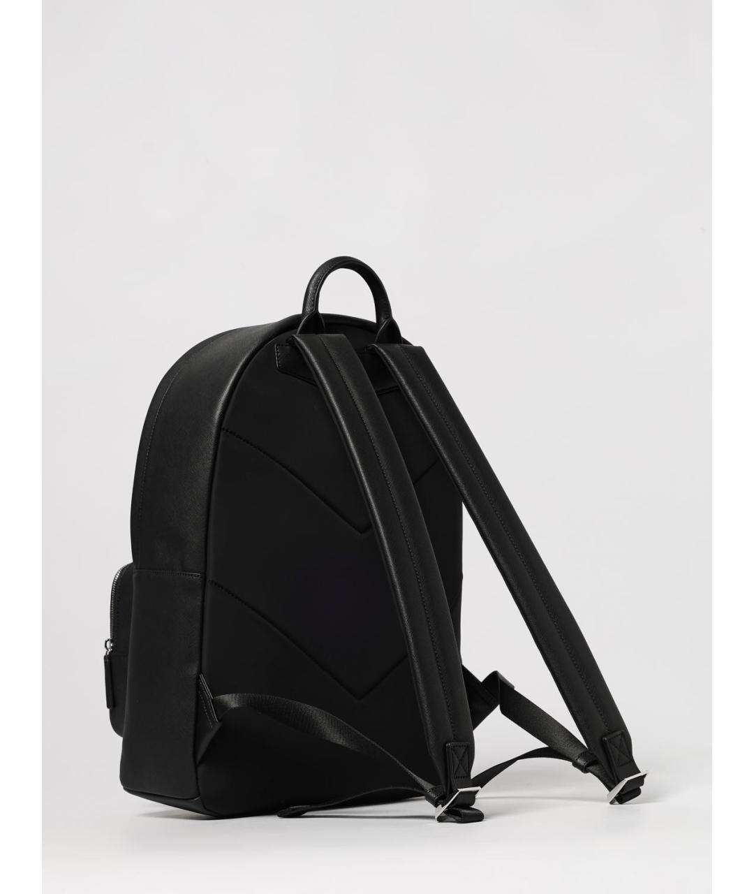 EMPORIO ARMANI Черный синтетический рюкзак, фото 2