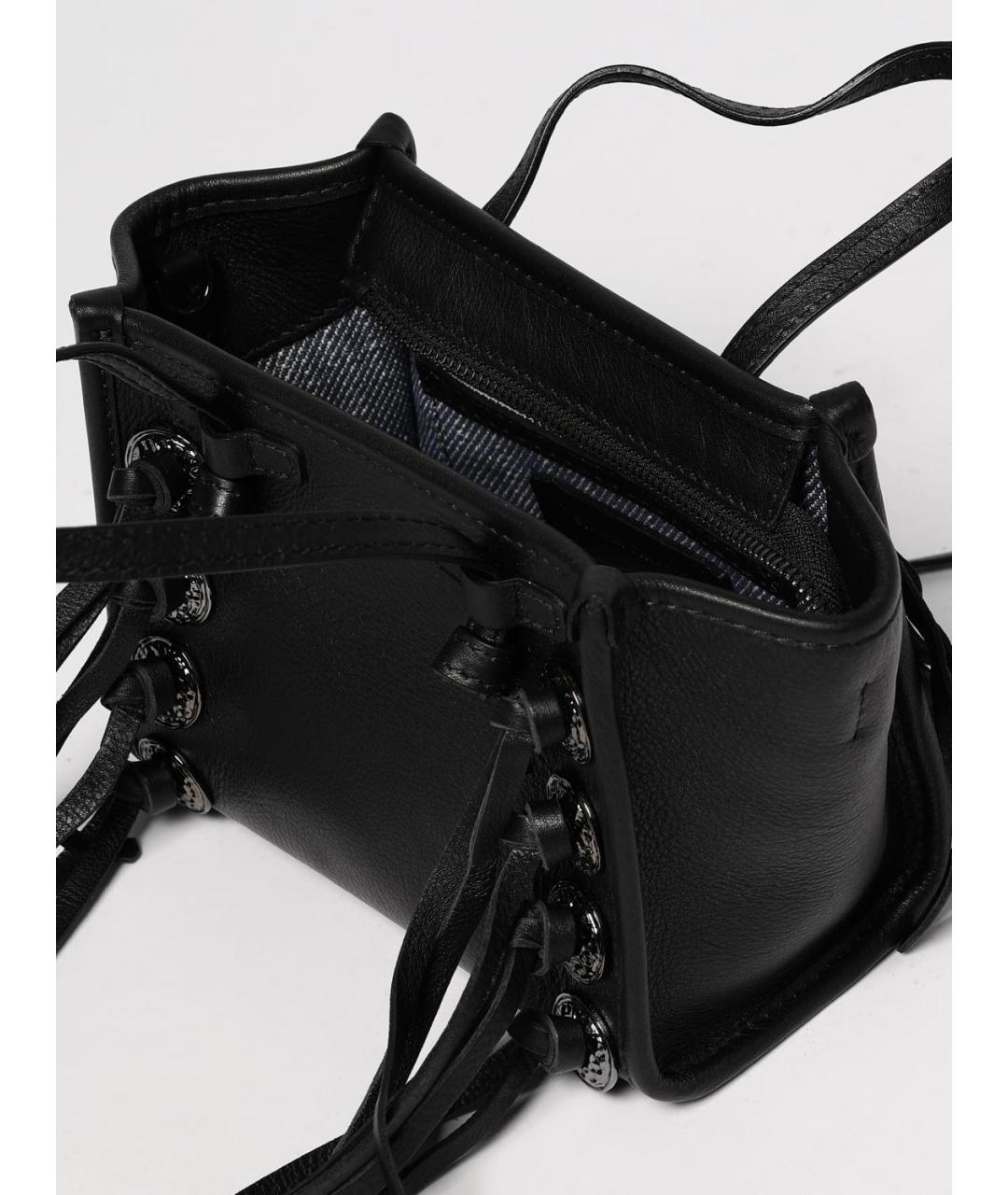 Gianni Chiarini Черная кожаная сумка тоут, фото 3