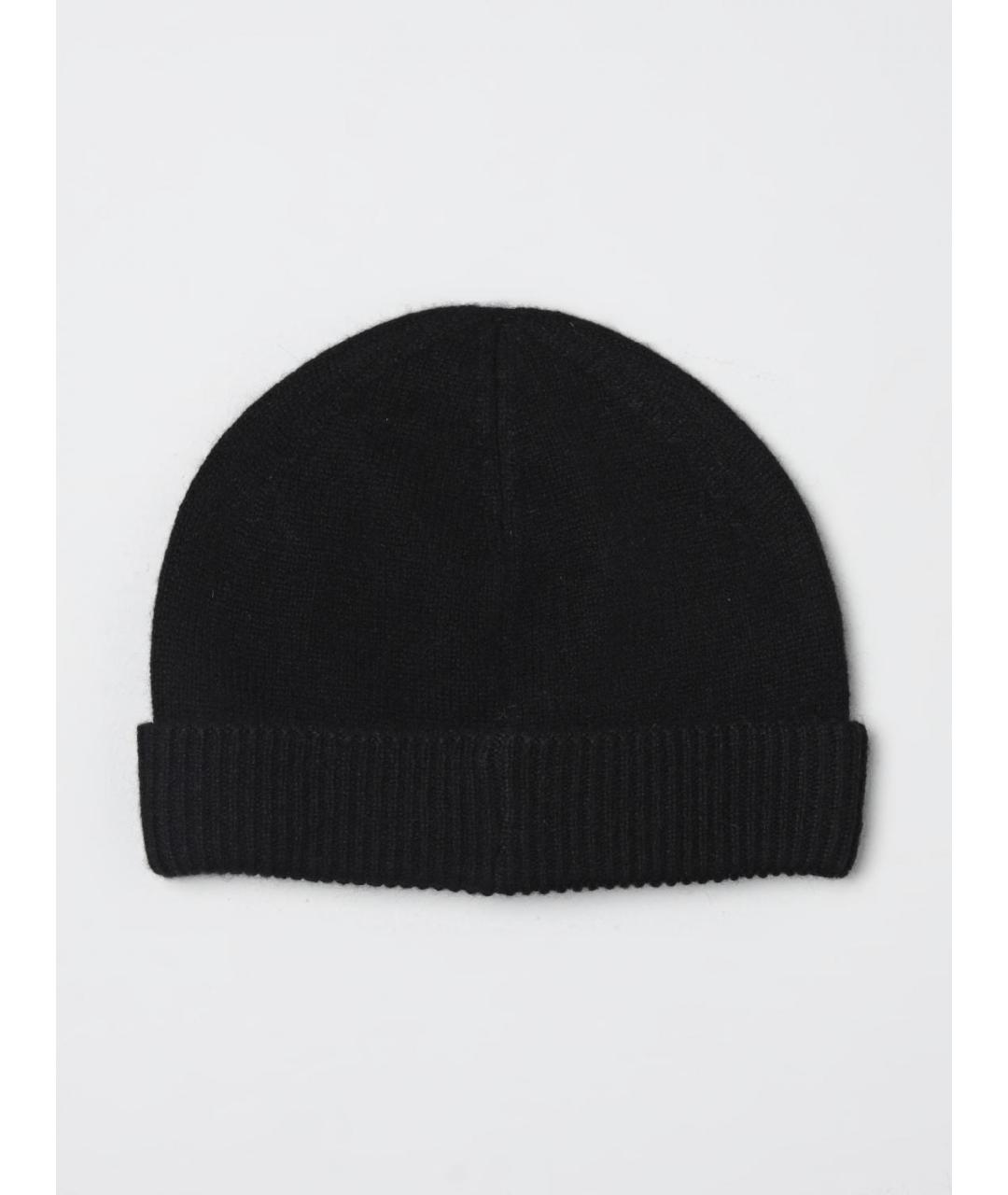EMPORIO ARMANI Черная кашемировая шапка, фото 2
