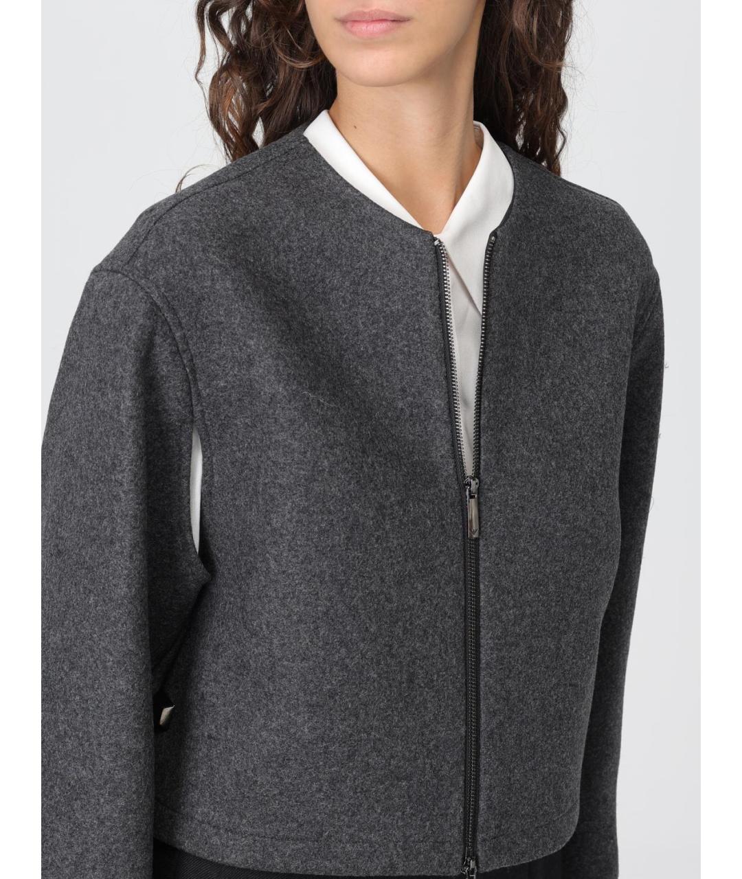 EMPORIO ARMANI Черный шерстяной жилет, фото 4