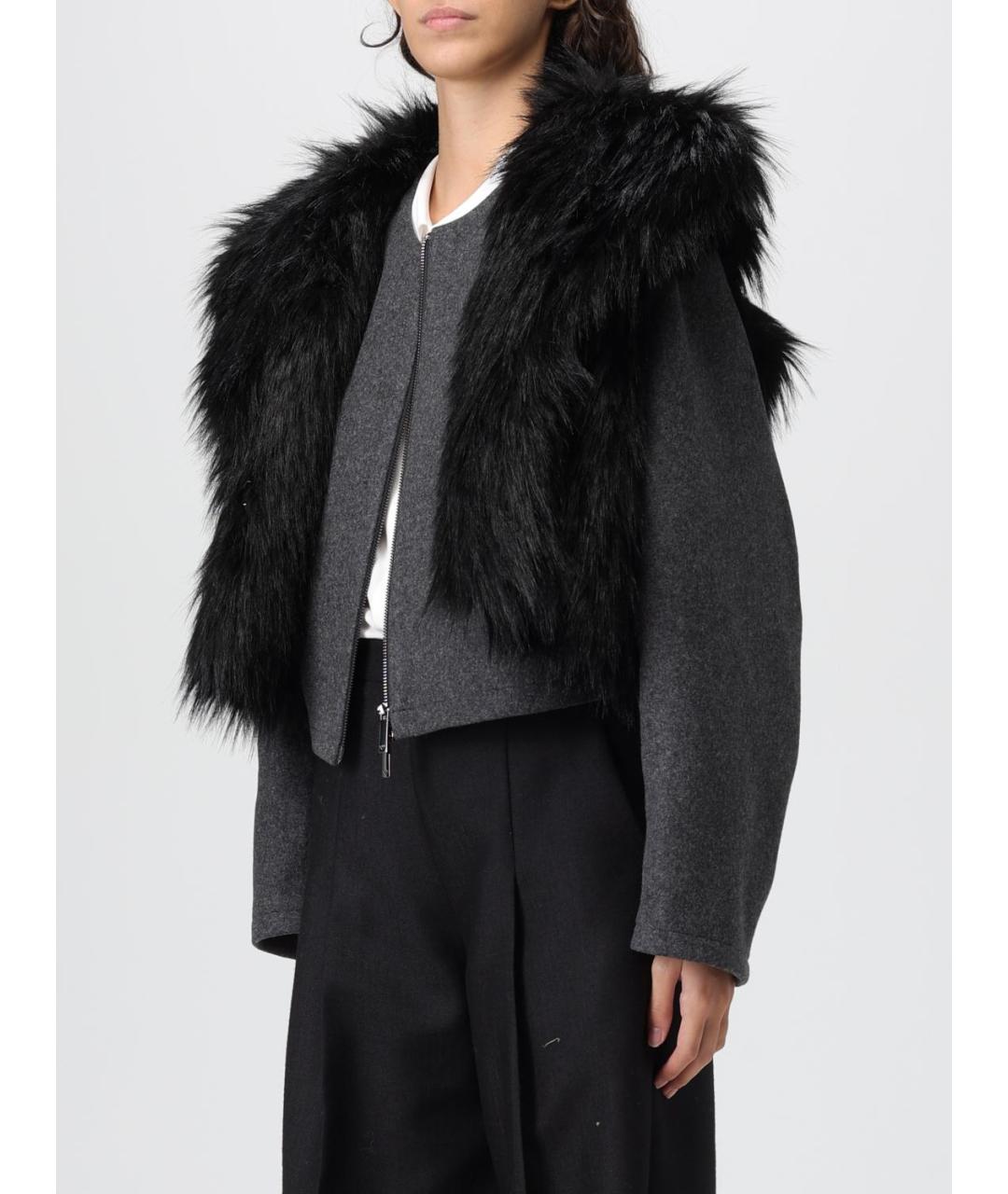 EMPORIO ARMANI Черный шерстяной жилет, фото 3