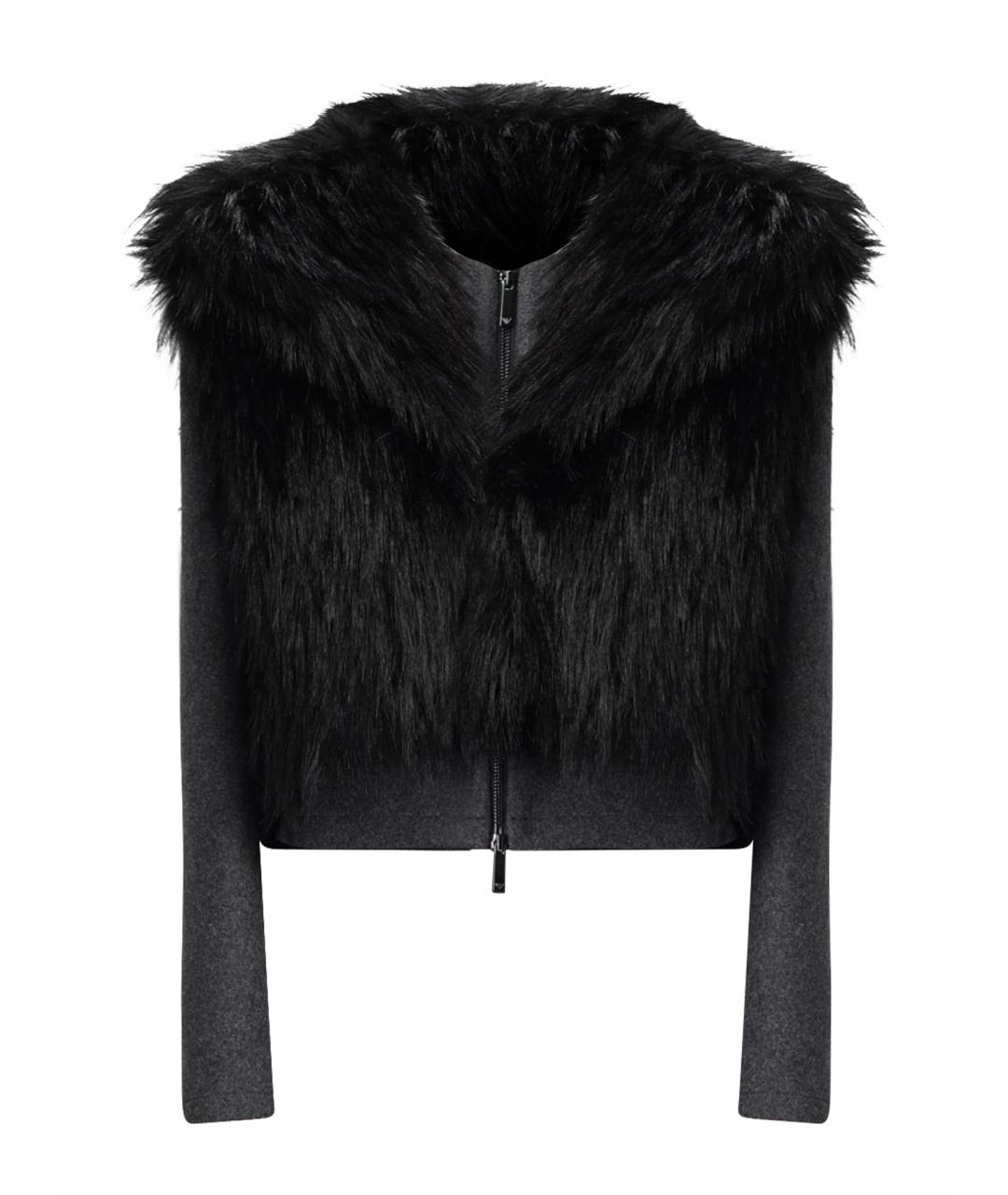 EMPORIO ARMANI Черный шерстяной жилет, фото 1