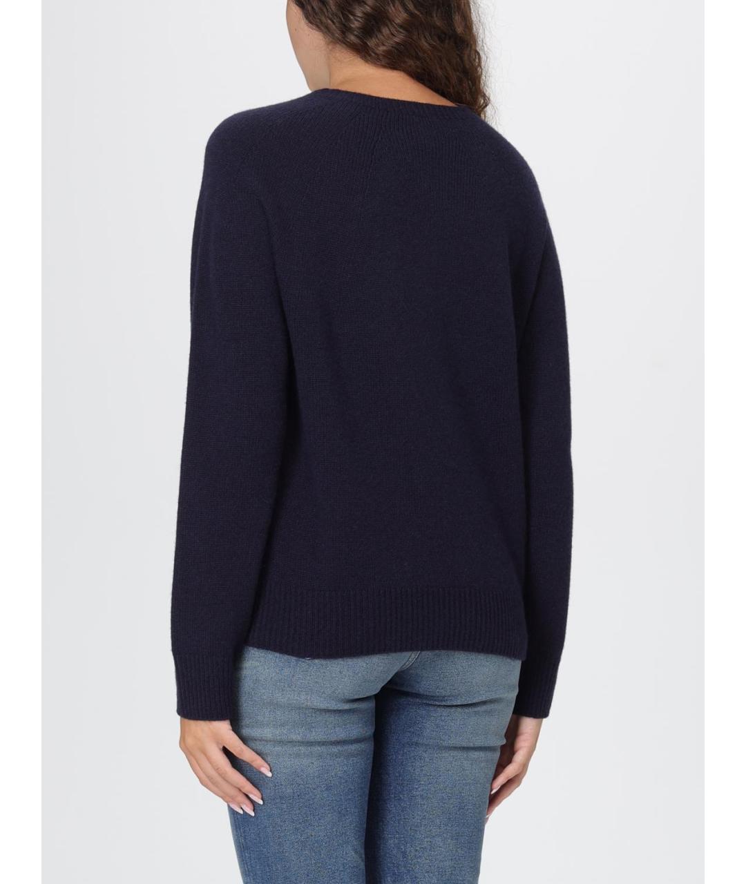 EMPORIO ARMANI Темно-синий кашемировый джемпер / свитер, фото 2