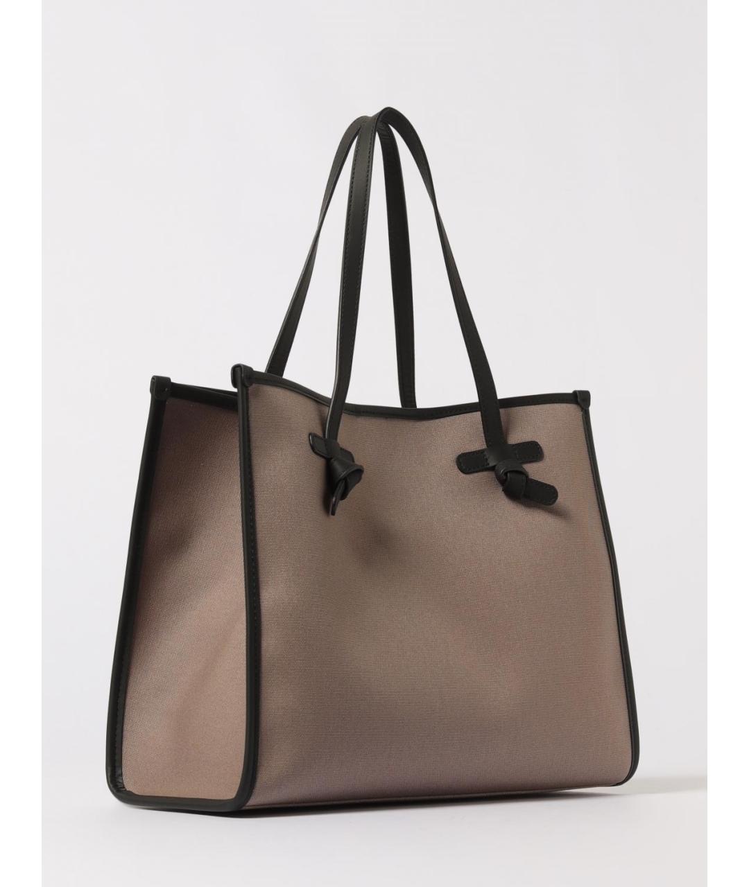 Gianni Chiarini Серая кожаная сумка тоут, фото 2