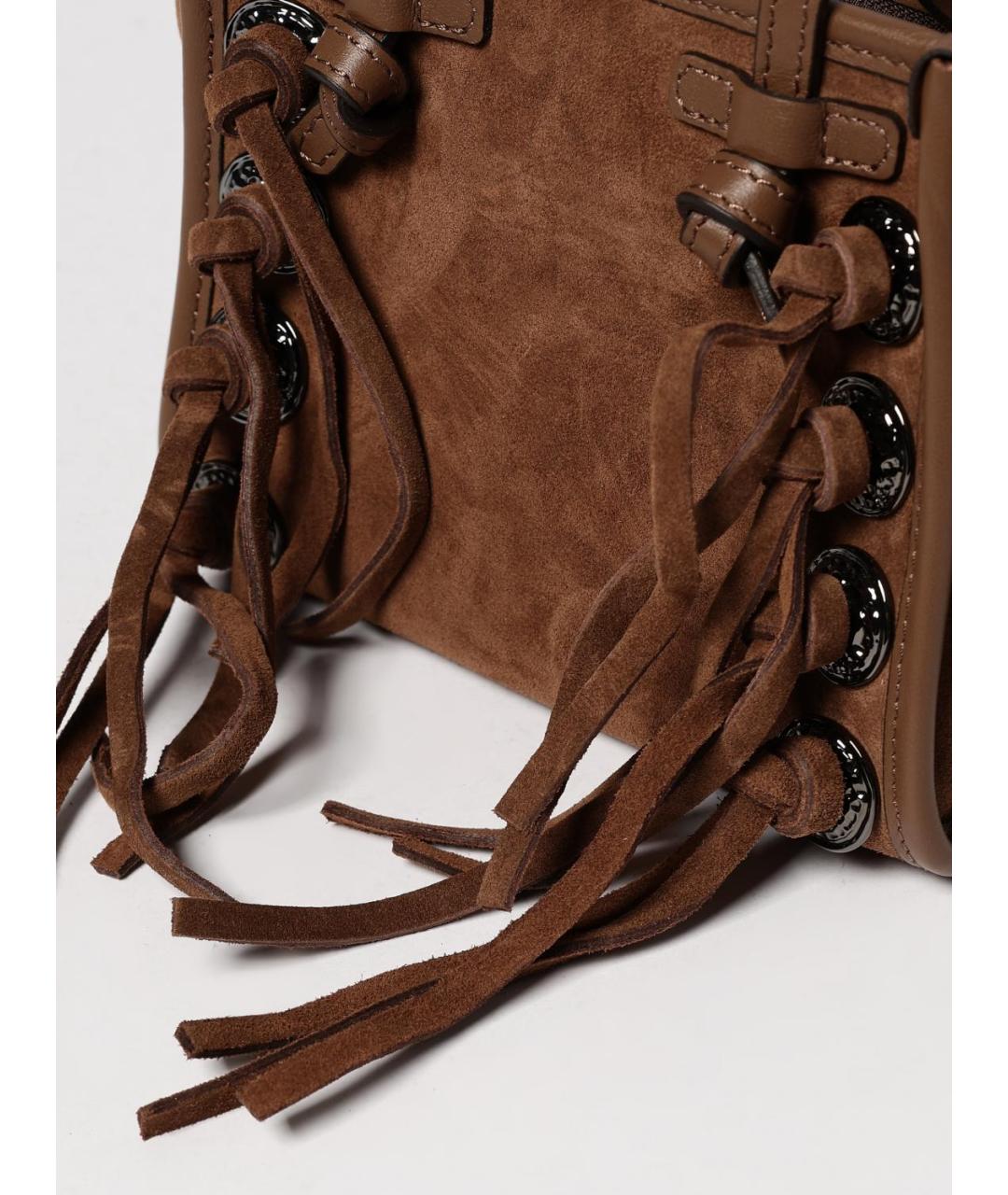 Gianni Chiarini Коричневая кожаная сумка через плечо, фото 3