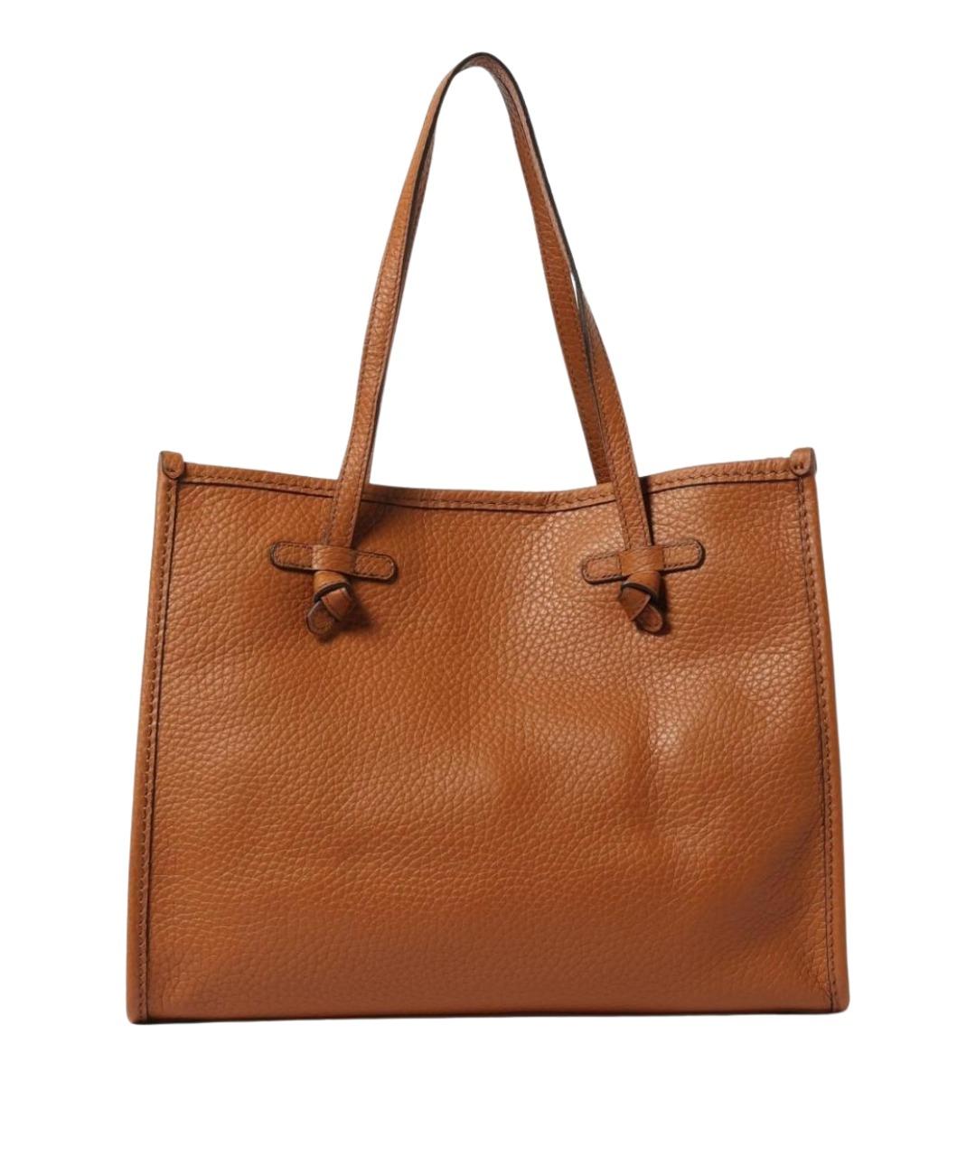 Gianni Chiarini Коричневая кожаная сумка тоут, фото 1