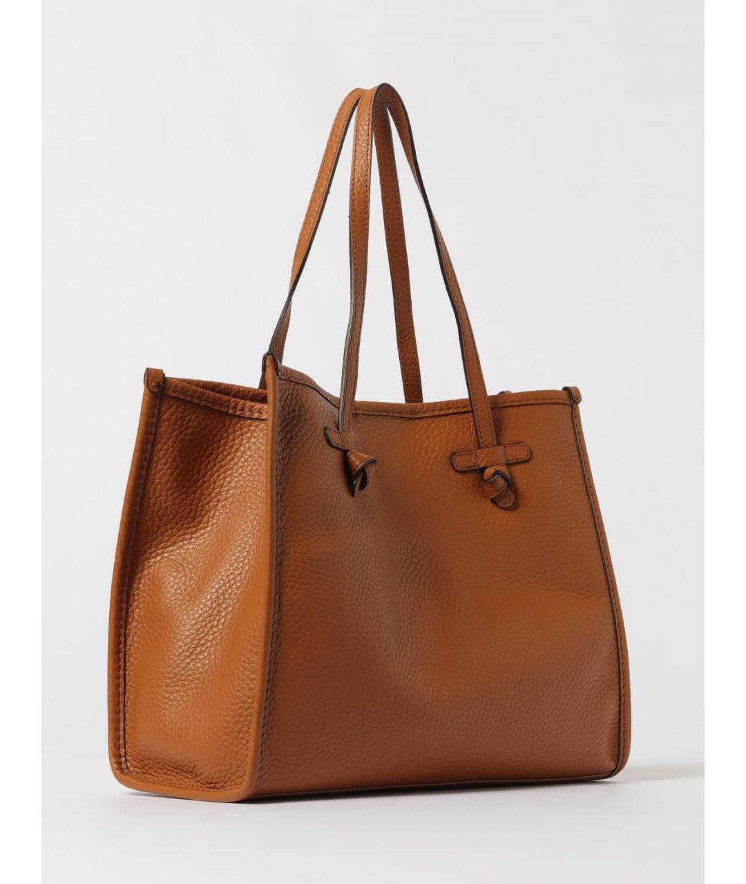 Gianni Chiarini Коричневая кожаная сумка тоут, фото 2