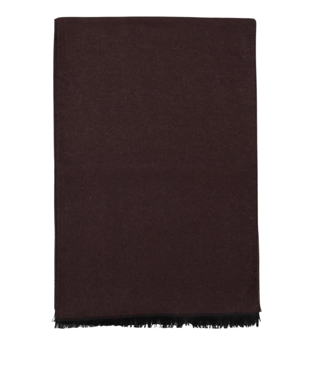 EMPORIO ARMANI Коричневый шелковый шарф, фото 1