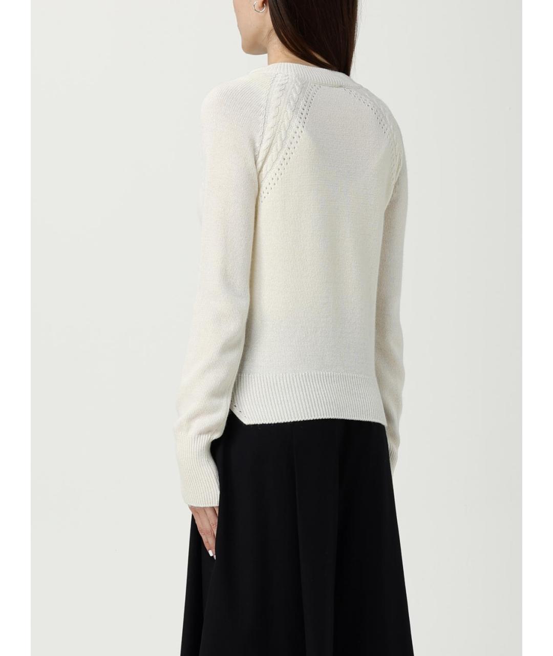 ERMANNO SCERVINO Бежевый шерстяной кардиган, фото 3