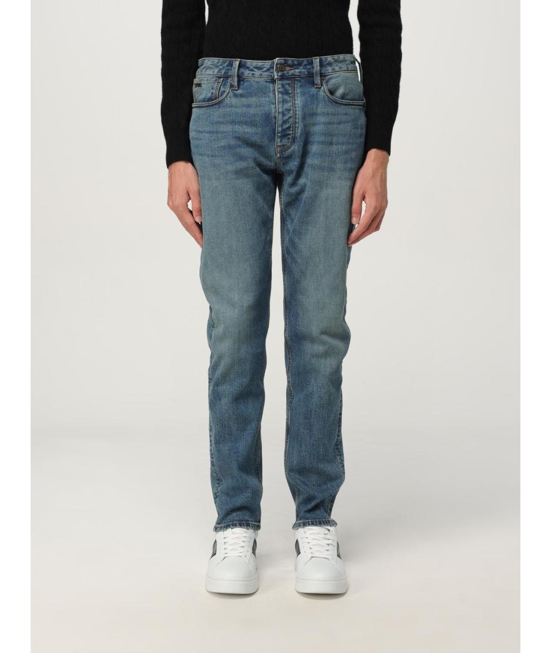 EMPORIO ARMANI Хлопковые джинсы скинни, фото 4