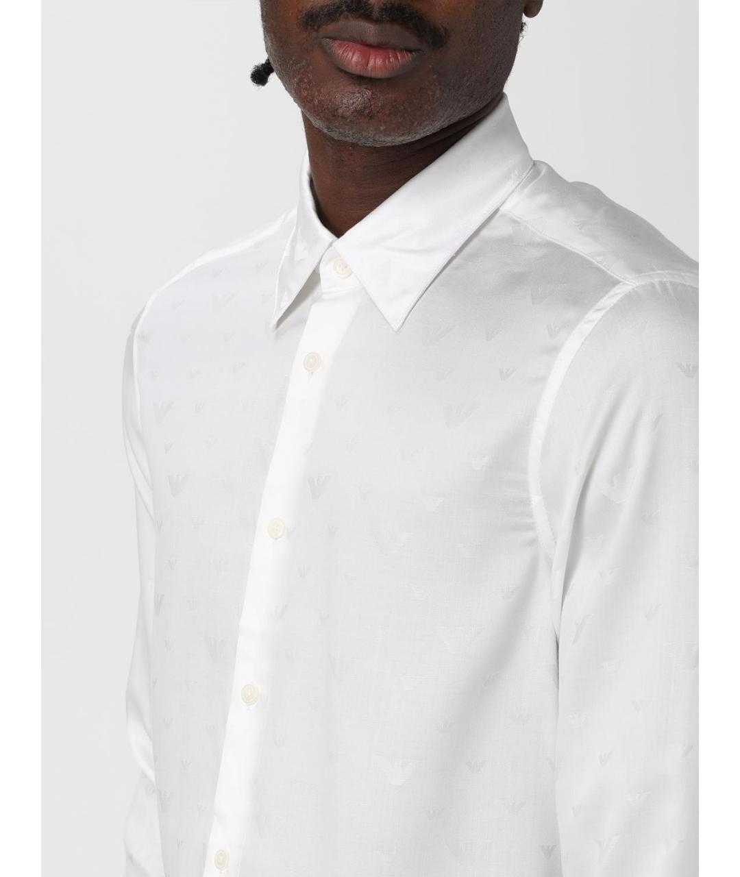 EMPORIO ARMANI Белая кэжуал рубашка, фото 3