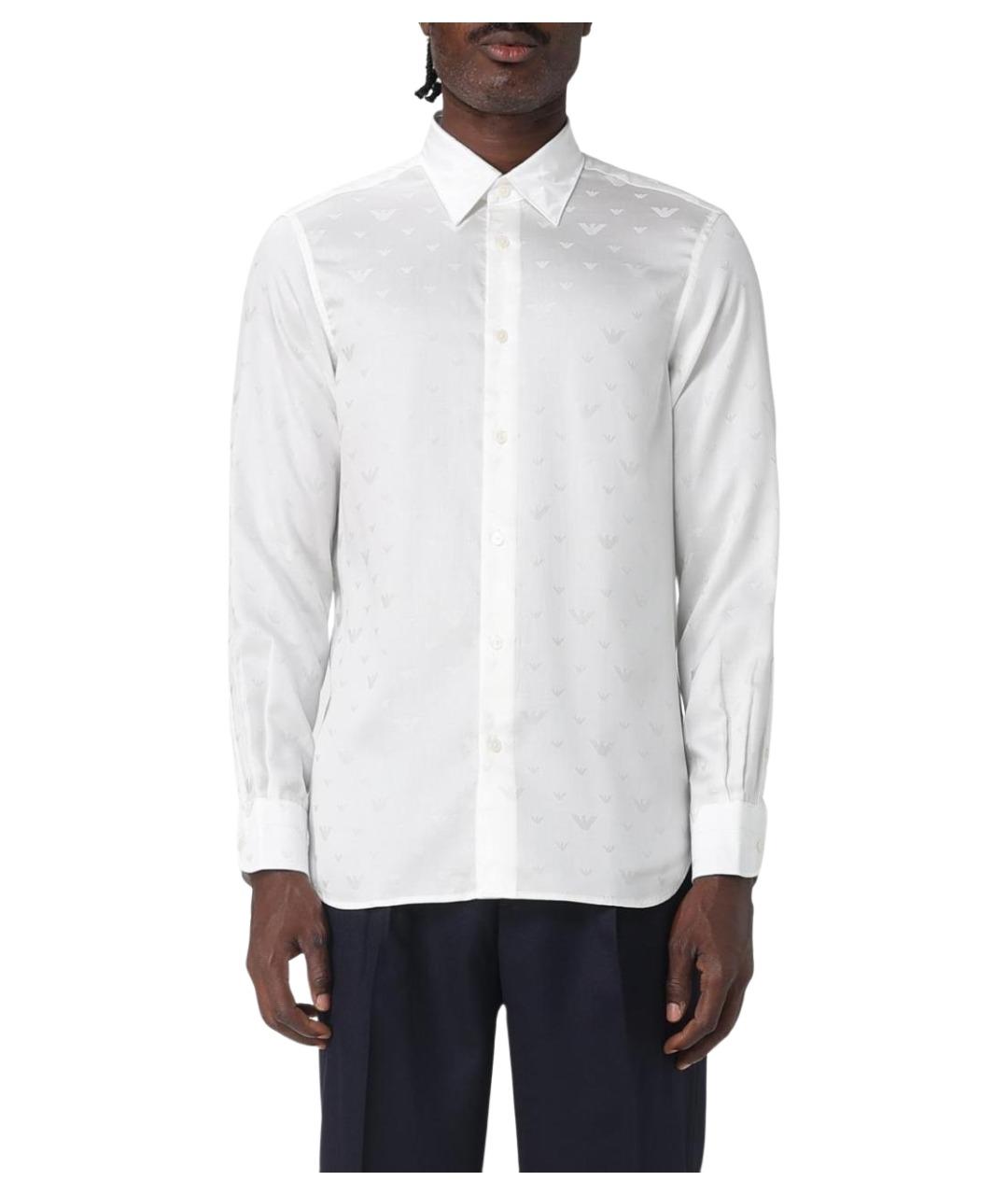 EMPORIO ARMANI Белая кэжуал рубашка, фото 1