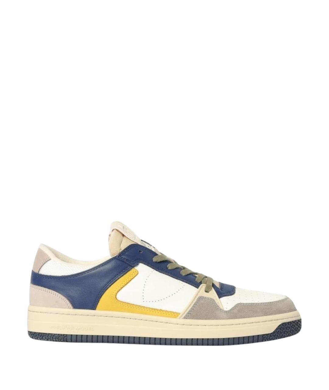 PHILIPPE MODEL Белые низкие кроссовки / кеды, фото 1