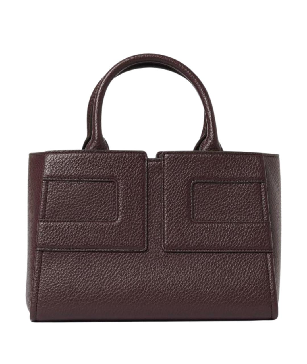 ELISABETTA FRANCHI Бордовая сумка с короткими ручками из искусственной кожи, фото 1